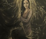 A girl on the swing