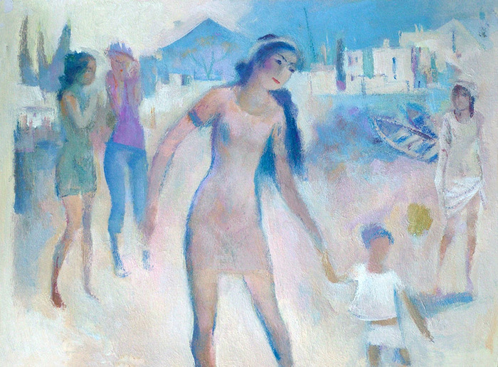 The girls by the sea
