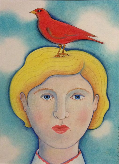 Girl with Bird