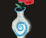 Red Flowers In Vase