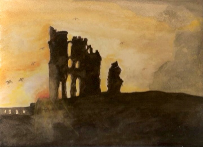 Sunrise at  Tynemouth Priory 