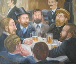 Serious Conversation at the Cafe Guerbois