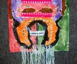 Mask created by Natalya B. Parris's student on June 18, 2015; “Exploring The World Through Art" Arts Barn Camp June 16 - 19, 2015