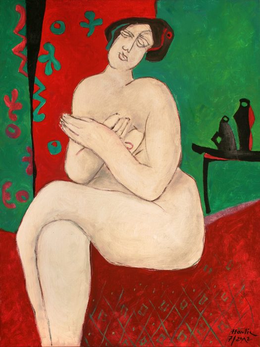  Nude and black coffee table (2012; 80x60 cm / 31,5x23,62 in)