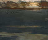 Winter morning 100x150 cm, oil on canvas