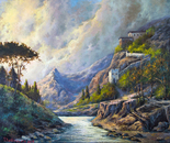 Castle in the mountains