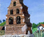St Miguel Mission, 45.5x61cm
