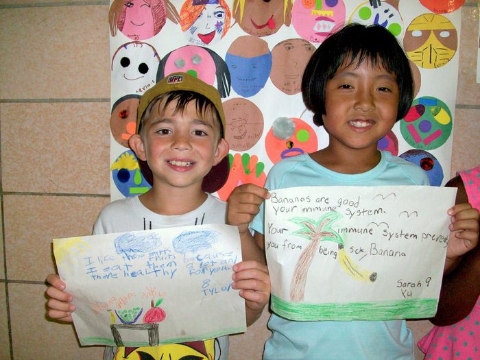 The winners of My Favorite Fruits Contest at Montgomery County Recreation DES Summer Fun Center 2015; HOST Initiative and Health, Wellness and Fitness program