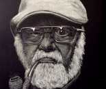 OLD MAN WITH PIPE