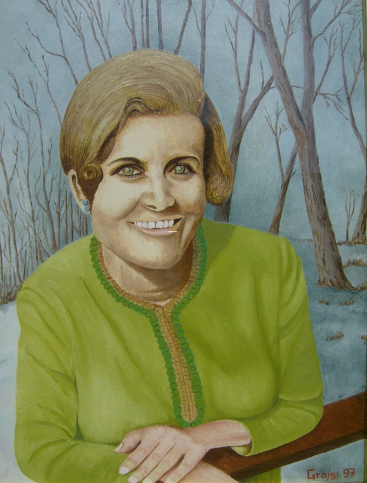 LG 0104 - Ritratto di Maria Bruna - olio su tela - cm. 40x50