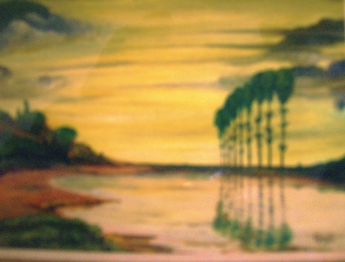 LG 0130 - Primi albori - olio su tela - cm. 30x24