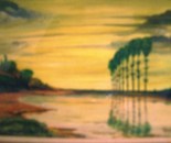 LG 0130 - Primi albori - olio su tela - cm. 30x24
