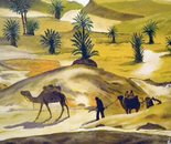 LG 0298 - Tuareg - olio su tela - cm. 30,5x18,5