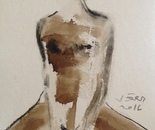 Tar and Charcoal on Special Paper 29x21 cm