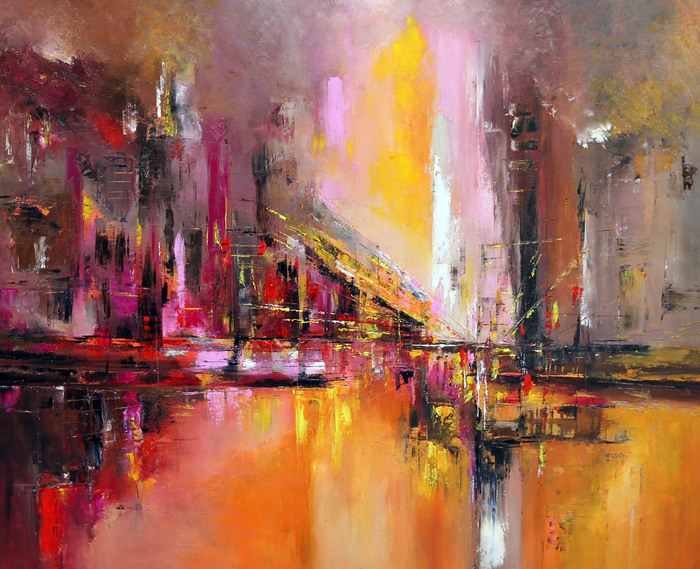 city of joy - 120 x 90cm oil