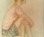 "Mary" 2015 pastel on paper 