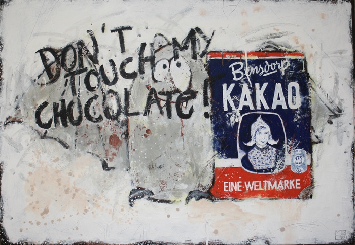 don't touch my chocolate, 80x115 cm