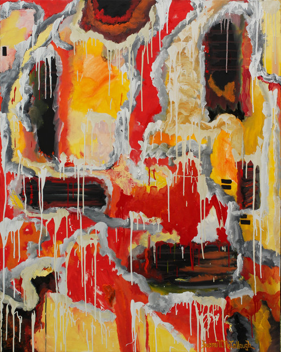Melting Into Spring  4' x 5'   Oil on Canvas  2015  SOLD