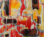 Melting Into Spring  4' x 5'   Oil on Canvas  2015  SOLD