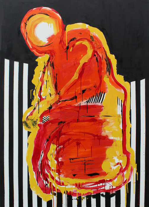 The Guardian   3'9" x 5'3"  Oil on Canvas