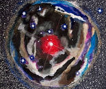 Starry Night   4' x 4'   Mixed Media