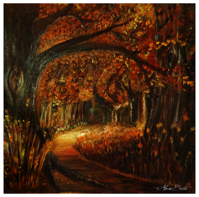 Autumn by the woods