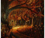 Autumn by the woods