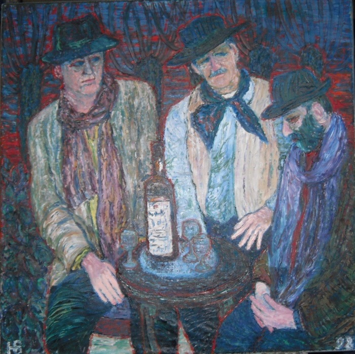 "Mea culpa". Oil/canvas, 90x101 cm, 1998