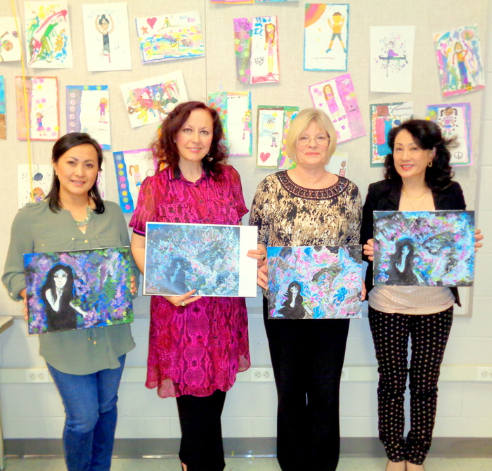 Art Workshop featuring Mikhail Vrubel and painting Lilac 1900 on April 15, 2016 at BlackRock Center for the Arts, Instructor Natalya B. Parris; 12901 Town Commons Drive Germantown, Maryland 20874
