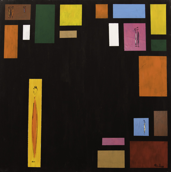 Ordnung, acrylic on canvas, 100 x 100 cm, 2007