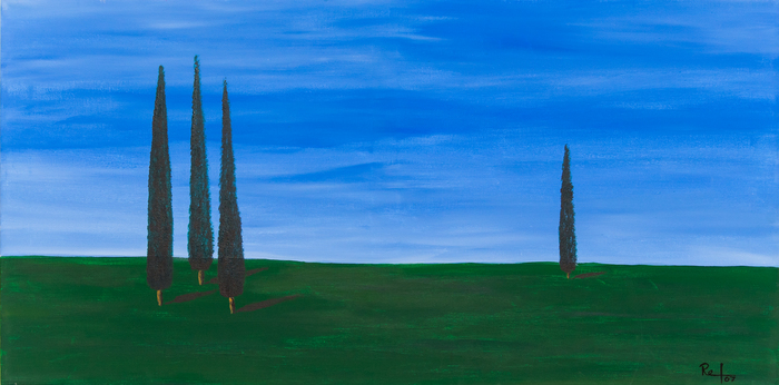Toskana, acrylic on canvas, 50 x 100 cm, 2007