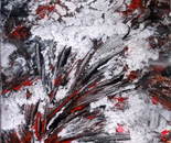 Fukushima, acylic on paper, Painted when the news broke out