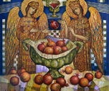 Yury Salko. Reflection of hidden reality. 80x80. acrylic on canvas.