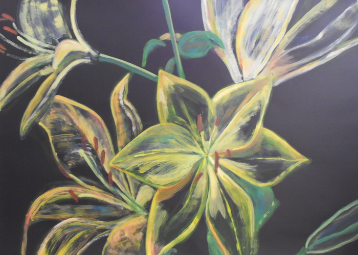 Painted flower