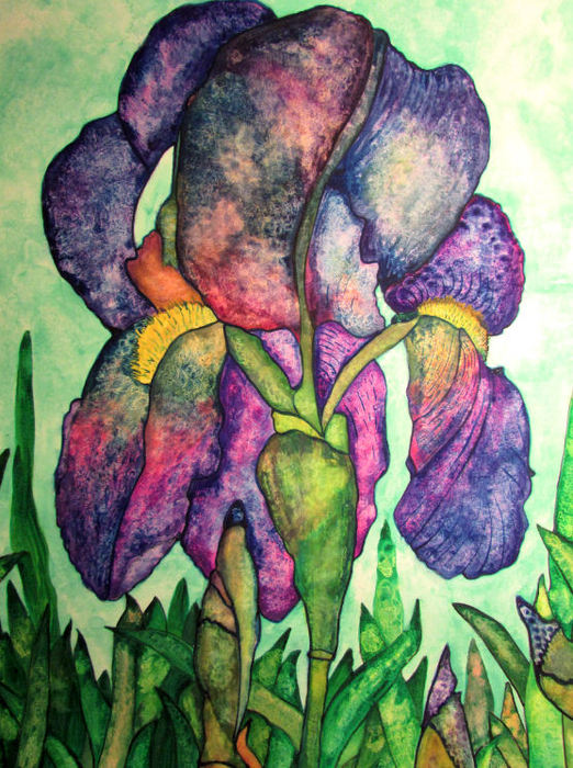 In memory Iris 18x24-500 SOLD