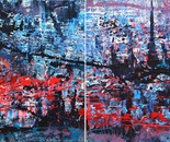 Parallel worlds, diptych, both parts