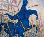 Blue div. 1998. canvas and oil, 93 × 97,5