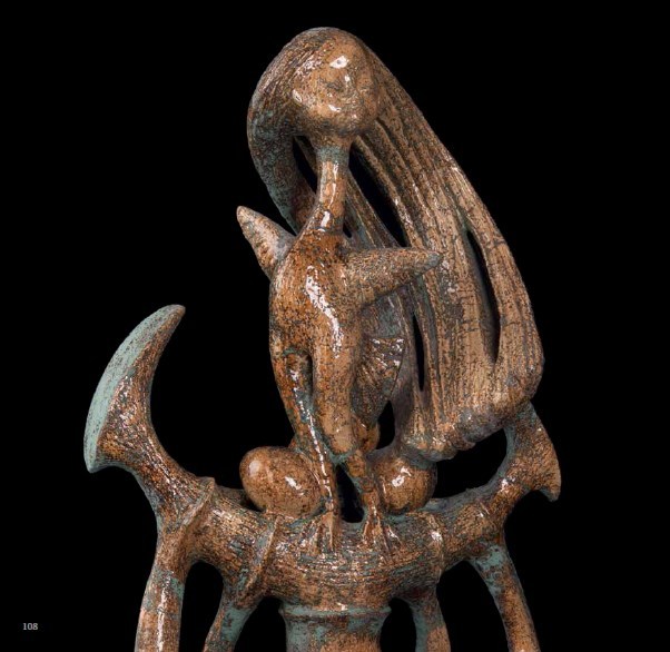 Firstborn. 2012. Fireclay, glazed, 118 × 55 × 35
