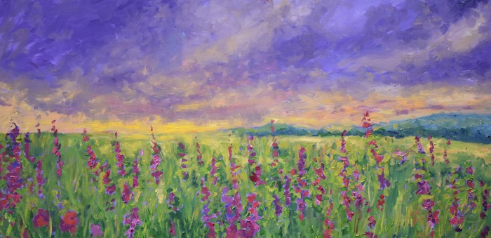 Misty Lupines