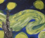 Starry starry night reproduced by Artist Antonello Pagniello Melbourne  Australia