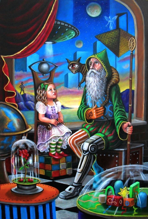 La strana lezione - 100 x150 cm - 2017.