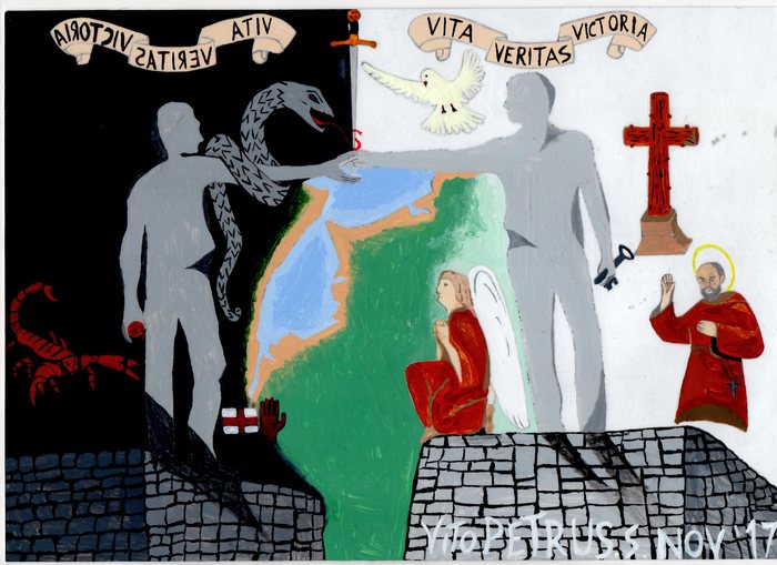 Hands Across the Divide, Derry painting