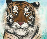 Watercolor tiger