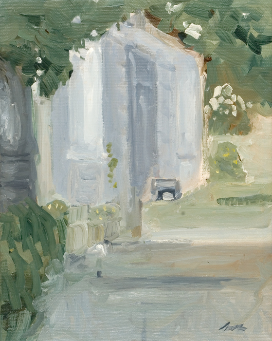 A house yard in Piatra-Neamt