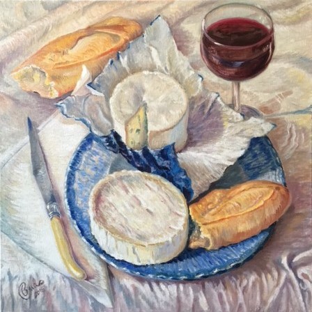 Blue cheese and a little red