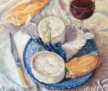 Blue cheese and a little red