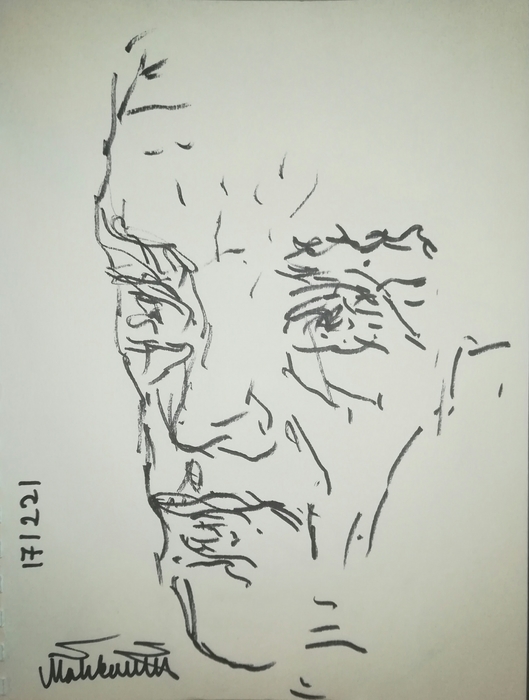 Drawings of Boredom - Waiting for a Glass of Wine
