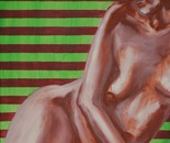 Woman and lines