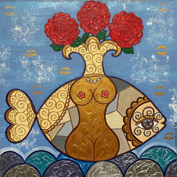 Floats on waves of happiness