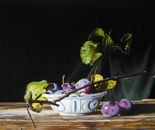 Plums and branch for Chinese dish